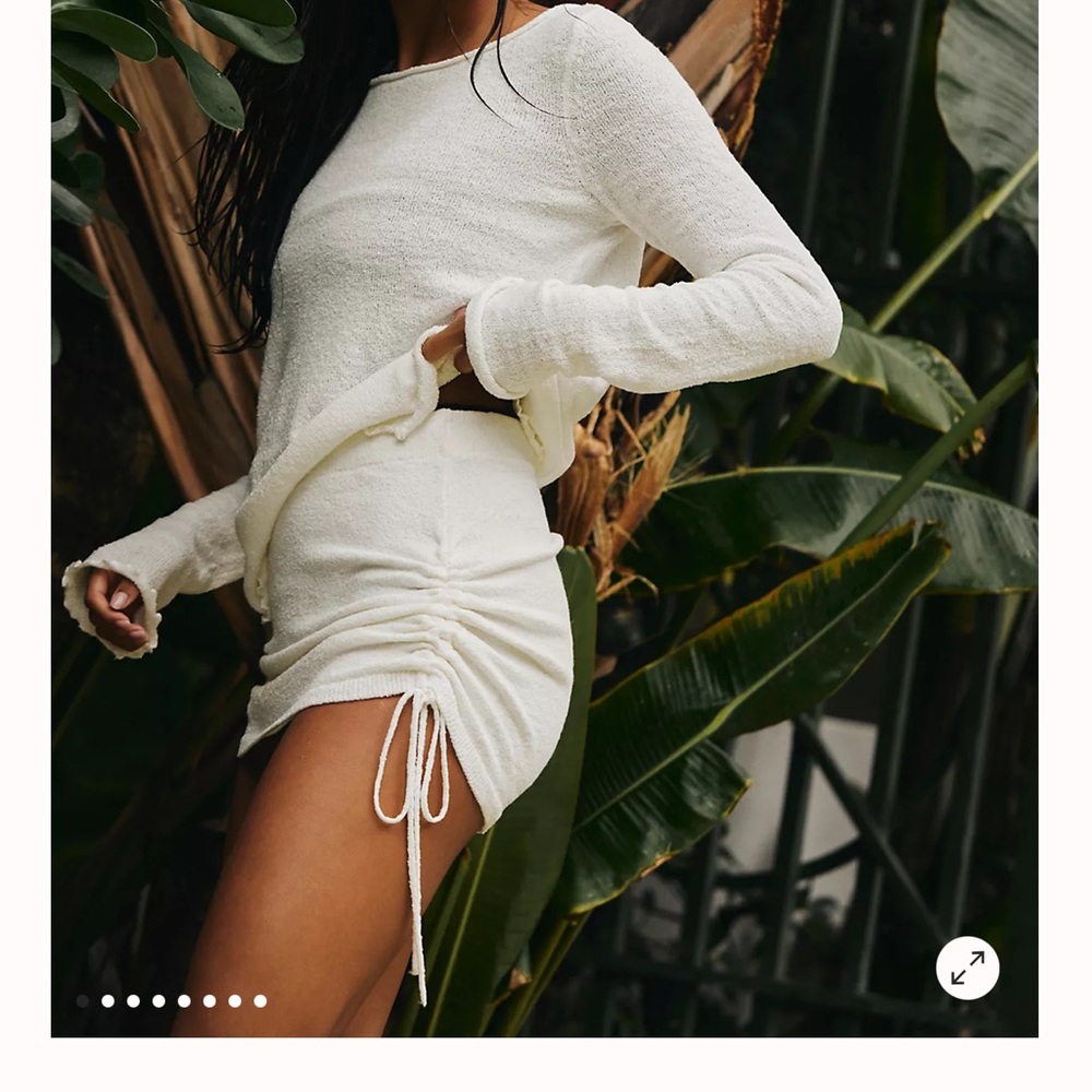 Free People Green Skirt Set